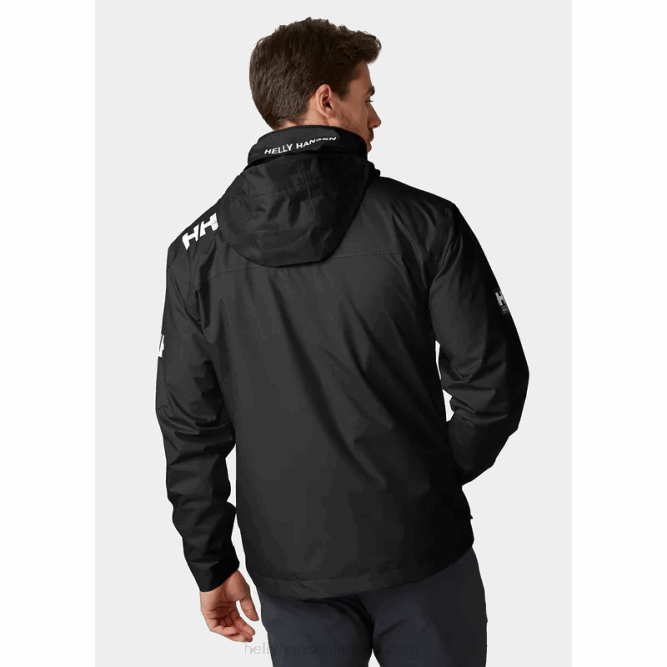 N68222 giacca midlayer con cappuccio da uomo Helly-Hansen nero
