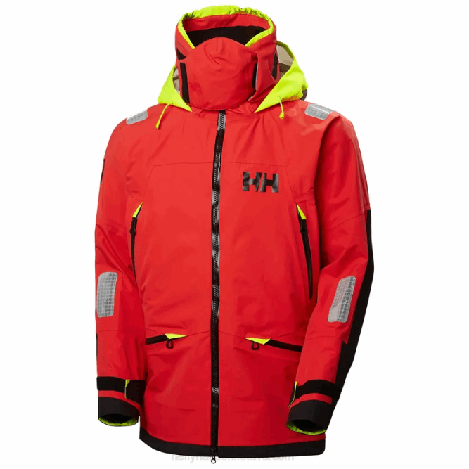 N68247 giacca da vela da uomo aegir race 2.0 Helly-Hansen allarme rosso