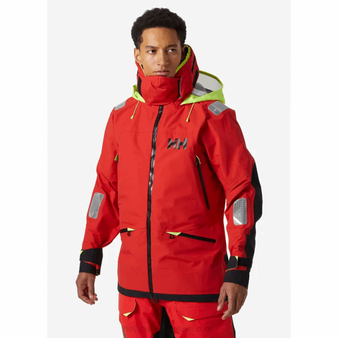 N68247 giacca da vela da uomo aegir race 2.0 Helly-Hansen allarme rosso