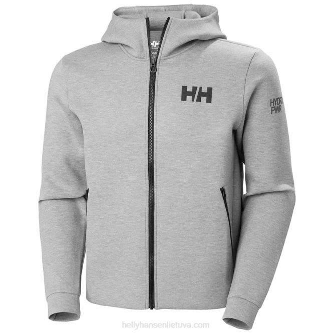 N68281 giacca da uomo hp ocean sailing full zip 2.0 Helly-Hansen melange grigio