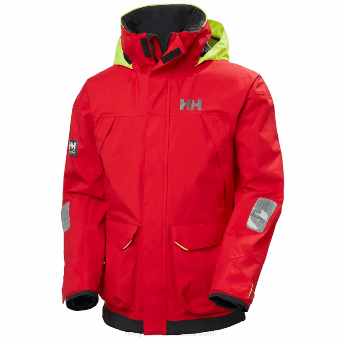 N68289 giacca da vela costiera Pier 3.0 da uomo Helly-Hansen allarme rosso