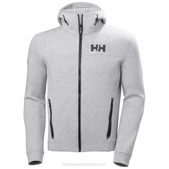 N68293 giacca da uomo con zip integrale hp ocean Helly-Hansen melange grigio