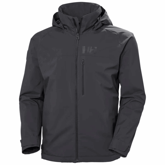 N68296 giacca da vela da uomo hp racing lifaloft con cappuccio Helly-Hansen ebano