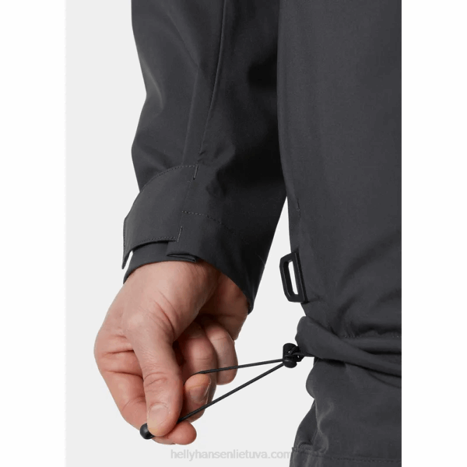 N68296 giacca da vela da uomo hp racing lifaloft con cappuccio Helly-Hansen ebano