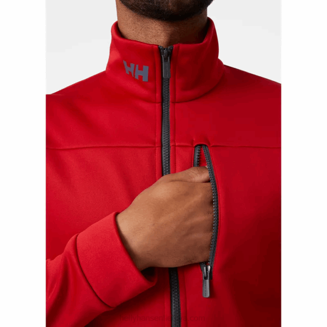 N68298 giacca in pile da uomo Helly-Hansen rosso