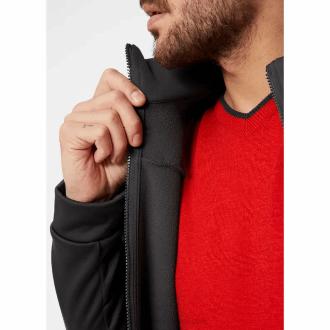 N68299 giacca in pile da uomo Helly-Hansen ebano