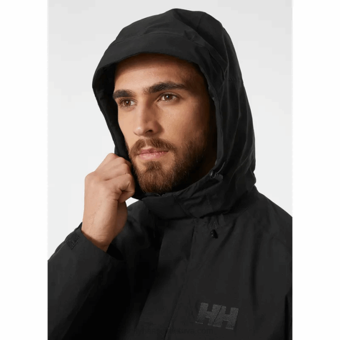 N682180 giacca imbottita banff da uomo Helly-Hansen nero