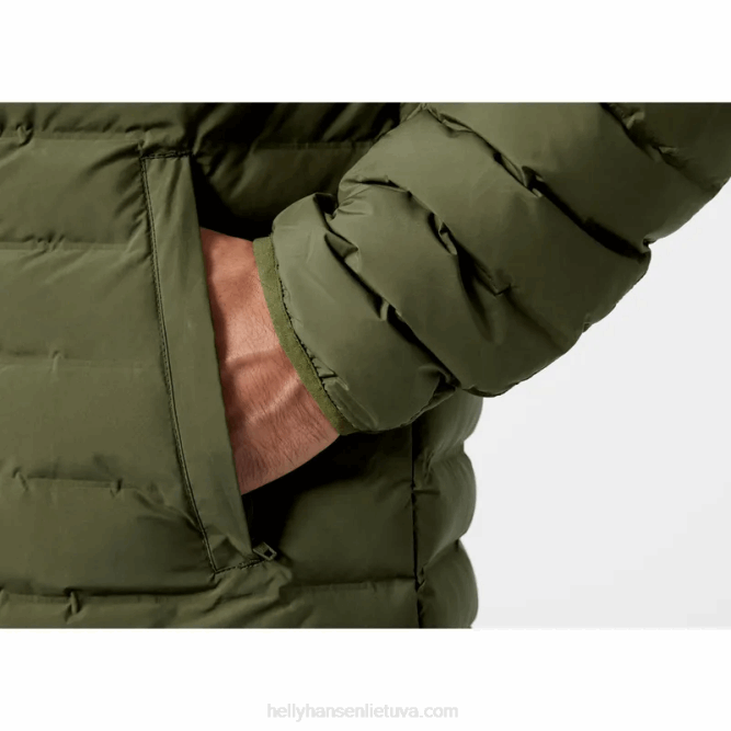 N682352 isolante con cappuccio in monomateriale da uomo Helly-Hansen terreno gr