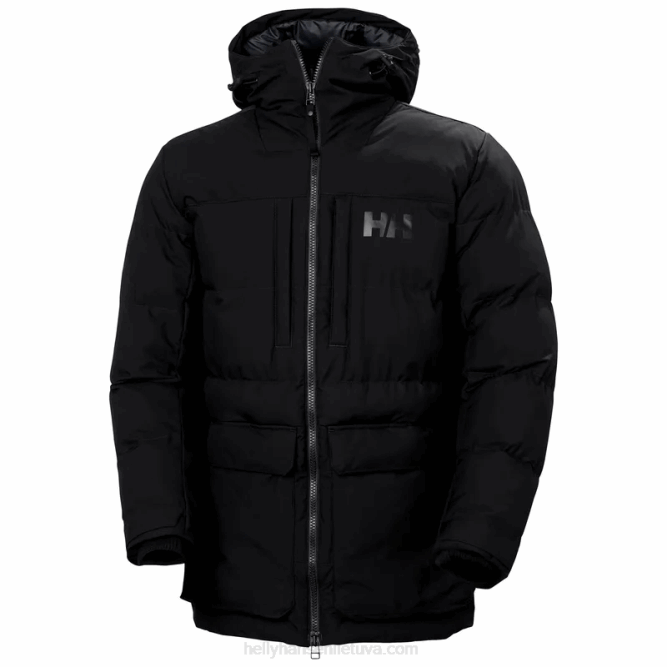 N682402 giacca imbottita imbottita pattuglia da uomo Helly-Hansen nero