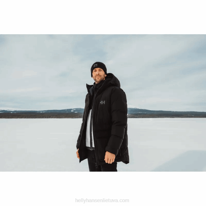 N682402 giacca imbottita imbottita pattuglia da uomo Helly-Hansen nero