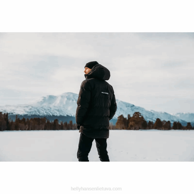 N682402 giacca imbottita imbottita pattuglia da uomo Helly-Hansen nero