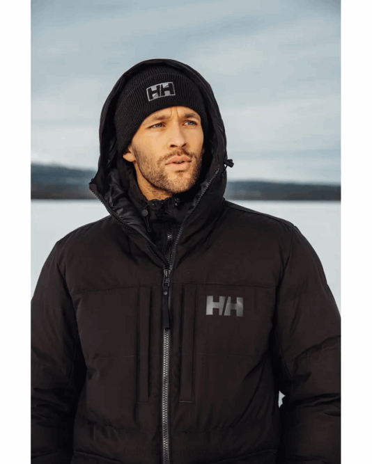 N682402 giacca imbottita imbottita pattuglia da uomo Helly-Hansen nero