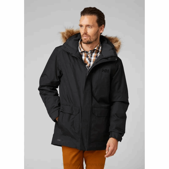 N682373 parka invernale dubliner da uomo Helly-Hansen nero
