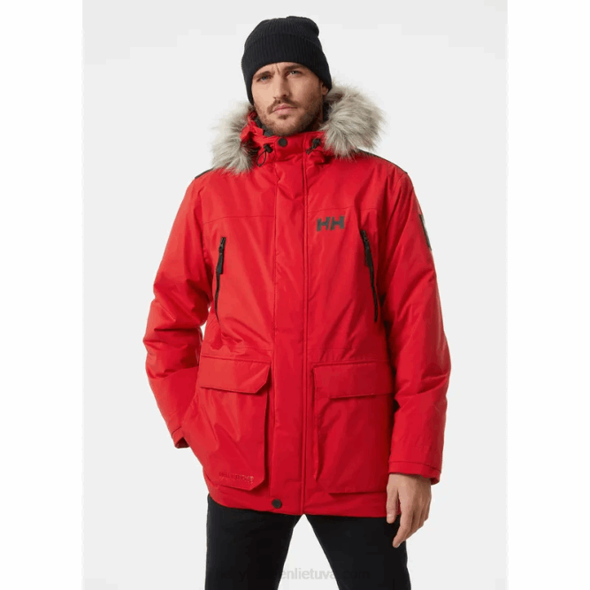 N682391 parka invernale da uomo reine Helly-Hansen rosso