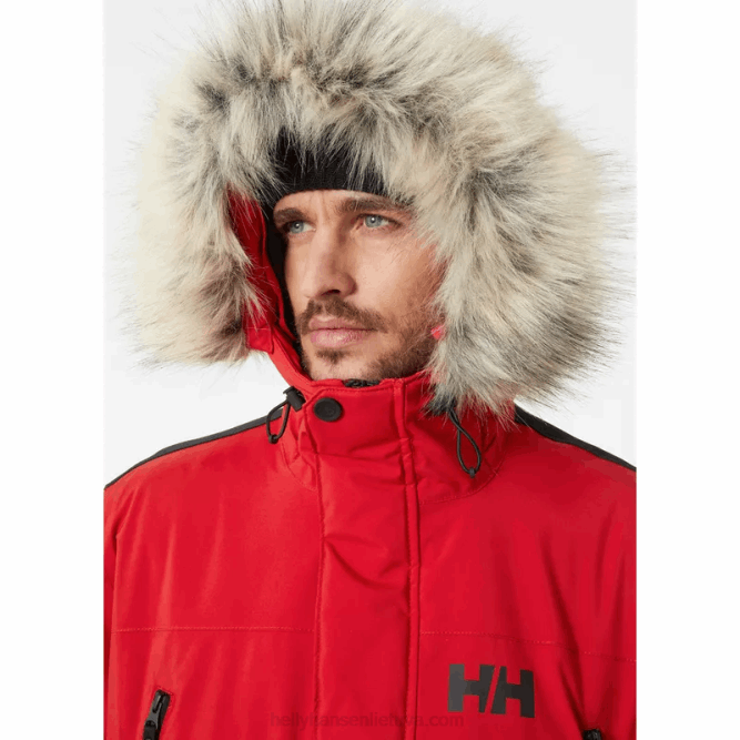 N682391 parka invernale da uomo reine Helly-Hansen rosso