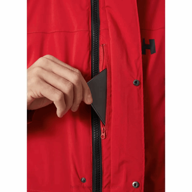 N682391 parka invernale da uomo reine Helly-Hansen rosso