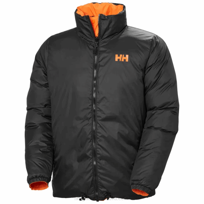 N682342 piumino uomo hh reversibile Helly-Hansen papavero arancione