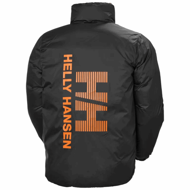 N682342 piumino uomo hh reversibile Helly-Hansen papavero arancione