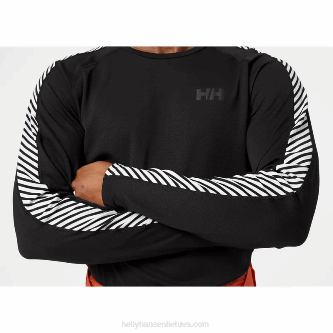 N6821038 maglia intima da uomo lifa active stripe crew Helly-Hansen rosso