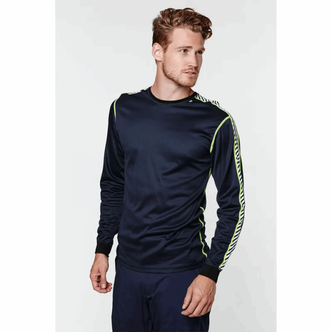 N6821045 maglia intima da uomo a manica lunga con righe hh lifa Helly-Hansen Marina Militare