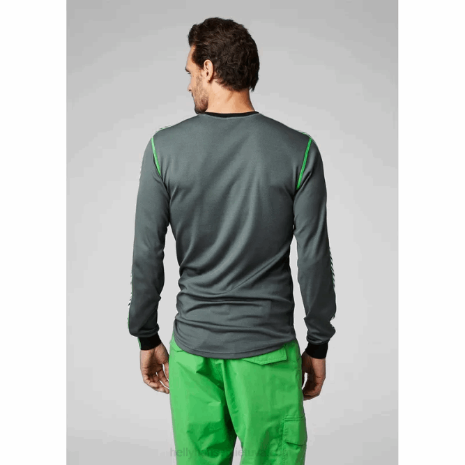 N6821047 maglia intima da uomo a manica lunga con righe hh lifa Helly-Hansen bianco