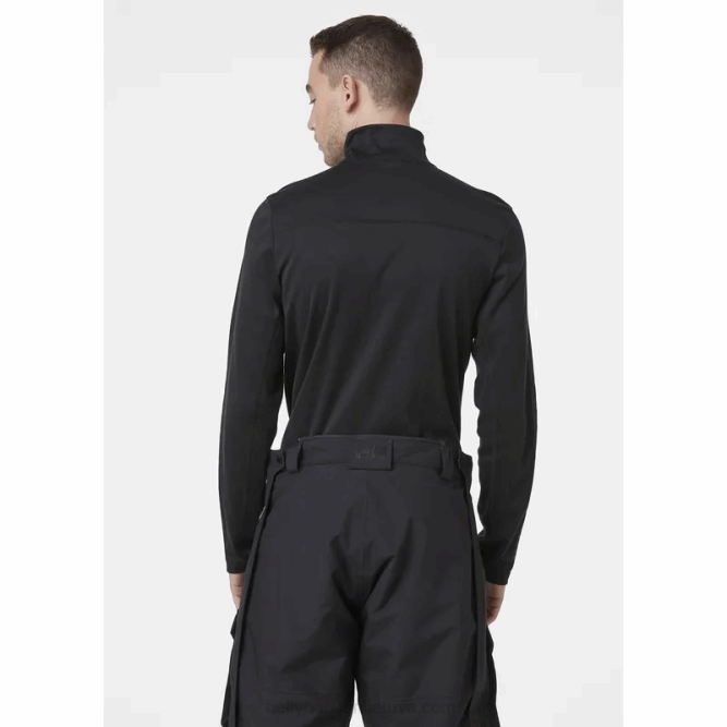 N6821063 intimo leggero da uomo con mezza zip lifa max Helly-Hansen nero