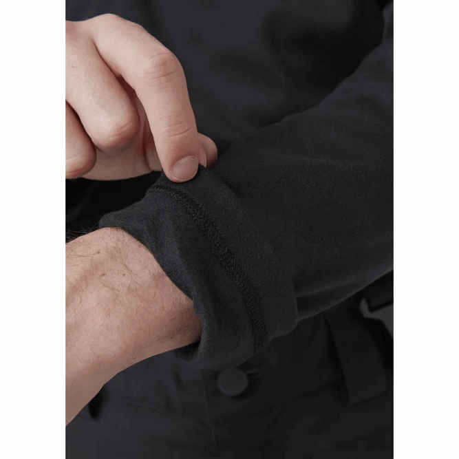 N6821063 intimo leggero da uomo con mezza zip lifa max Helly-Hansen nero