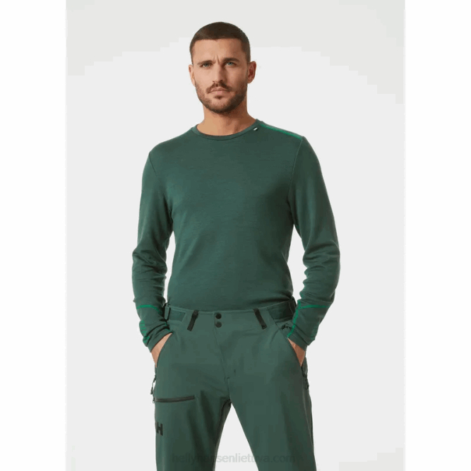 N6821074 strato base da uomo di peso medio merino lifa Helly-Hansen fiordo profondo