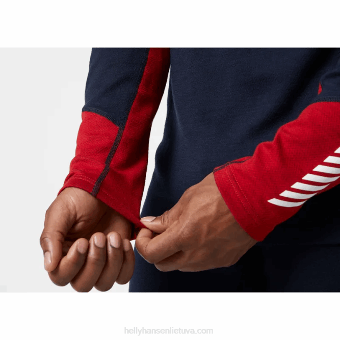 N6821077 strato base da uomo di peso medio merino lifa Helly-Hansen nero