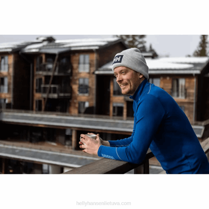 N6821084 Intimo uomo Lifa Merino di peso medio con mezza zip Helly-Hansen lampone