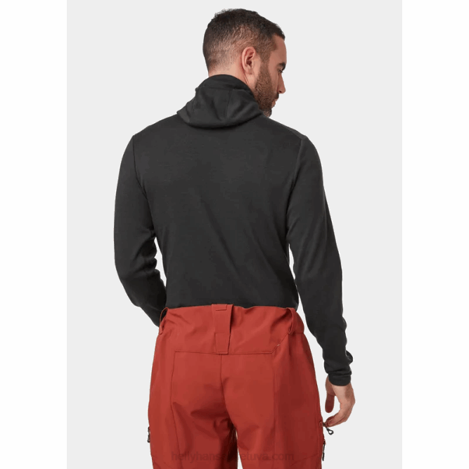 N6821089 felpa con cappuccio 2 in 1 base layer da uomo lifa merino di peso medio Helly-Hansen primavera più buia