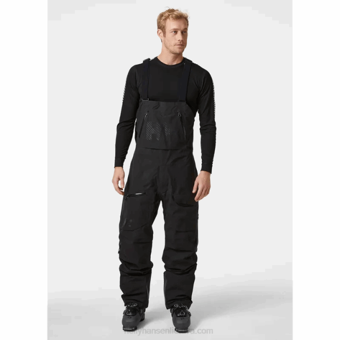 N682603 pantaloni da sci da uomo ridge infinity bib shell Helly-Hansen lampone