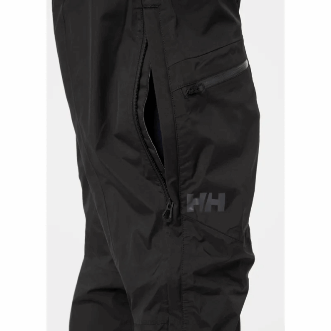 N682614 pantaloni shell da uomo in verglas a 3 strati Helly-Hansen nero