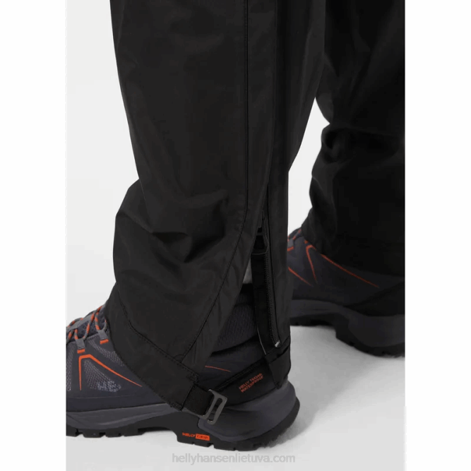 N682614 pantaloni shell da uomo in verglas a 3 strati Helly-Hansen nero