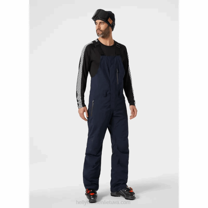 N682741 leggendari pantaloni con bretelle isolanti da uomo Helly-Hansen nero
