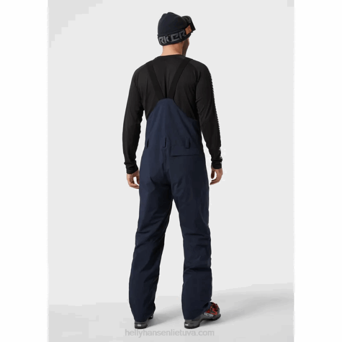 N682741 leggendari pantaloni con bretelle isolanti da uomo Helly-Hansen nero