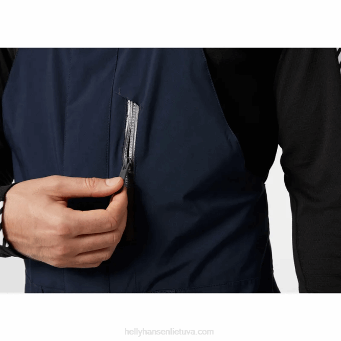 N682741 leggendari pantaloni con bretelle isolanti da uomo Helly-Hansen nero