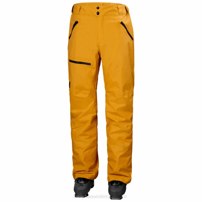N682744 pantaloni da sci da uomo sogn cargo Helly-Hansen arancione neon