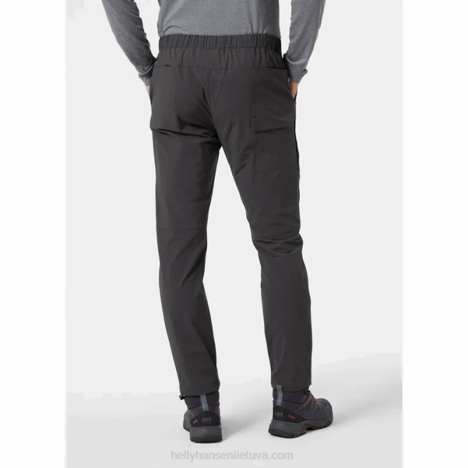 N682653 pantaloni da trekking da uomo campfire 2.0 Helly-Hansen ebano