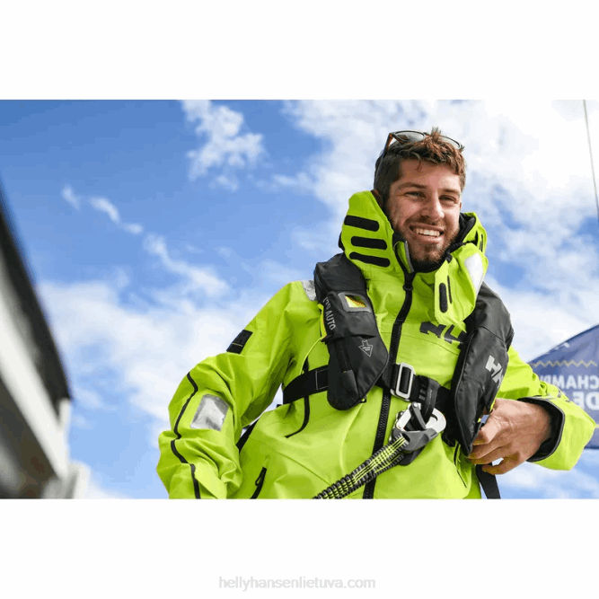 N682556 pantaloni da vela oceanici da uomo aegir Helly-Hansen allarme rosso