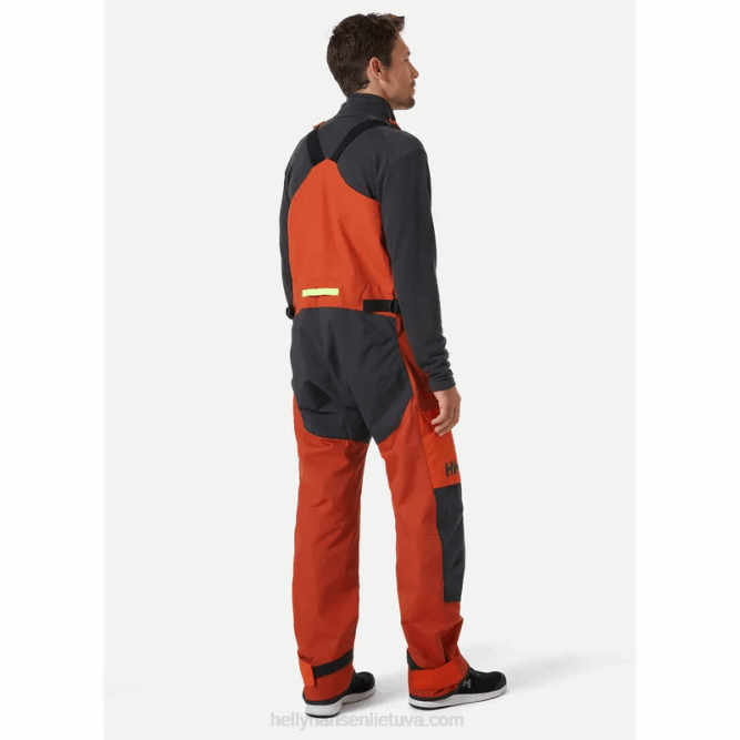 N682590 salopette da vela costiera Newport da uomo Helly-Hansen melange grigio