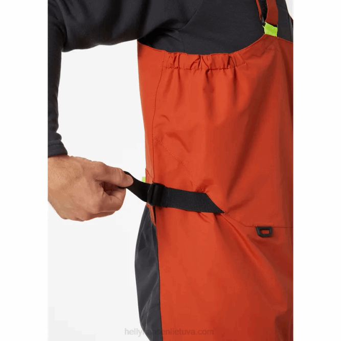 N682590 salopette da vela costiera Newport da uomo Helly-Hansen melange grigio