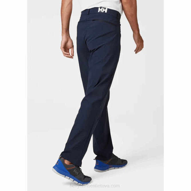 N682597 pantaloni da vela da uomo hp racing softshell Helly-Hansen ebano